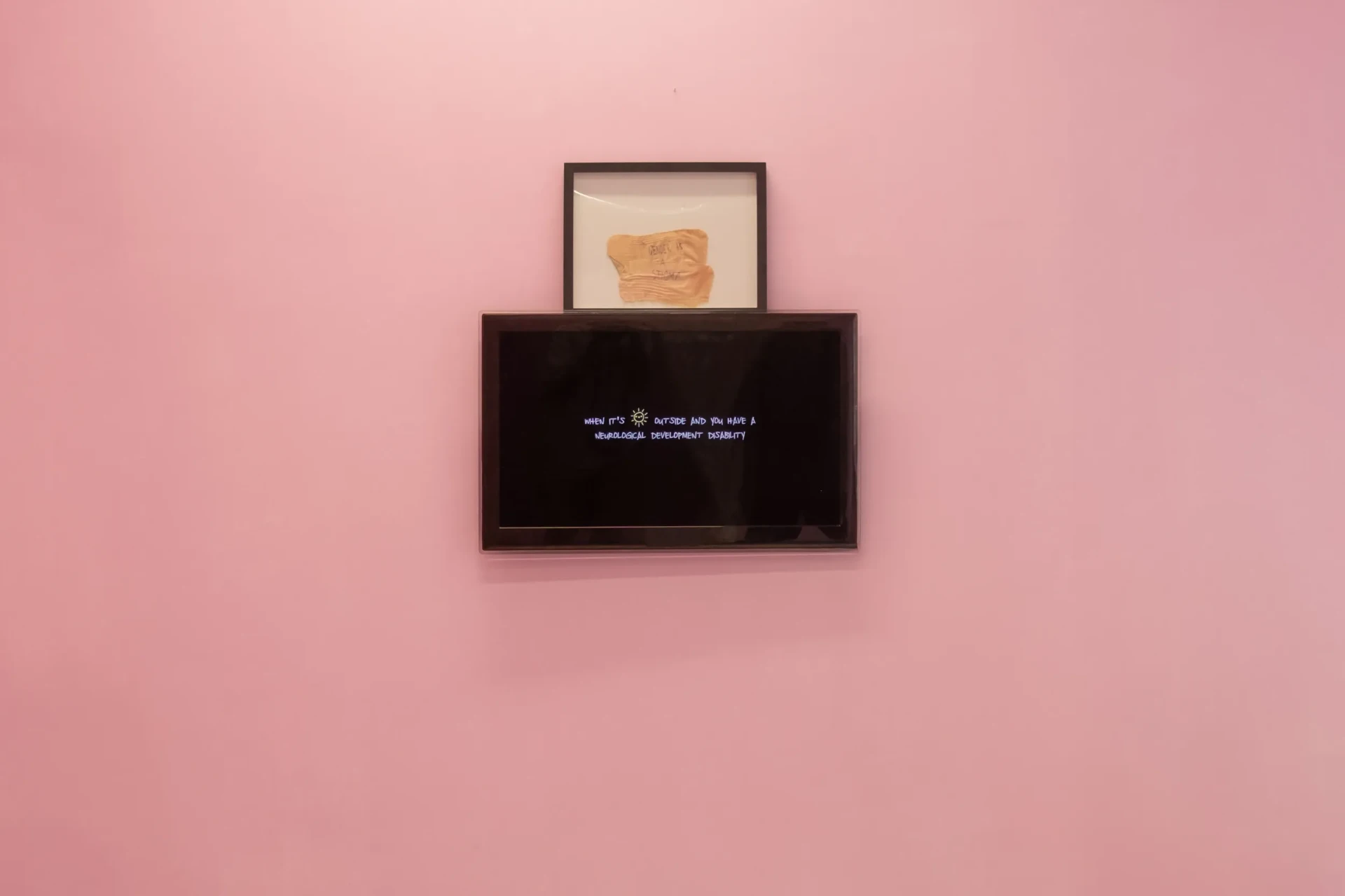 When It’s Sunny Outside and You Have a Neurological Disability — installation view